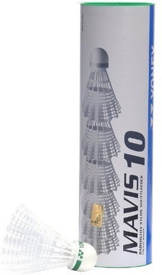 

Yonex 'Mavis 10' (Pack of 6) (Color On Availability) Nylon Shuttle - Multicolor(Medium, 77, Pack of 6)