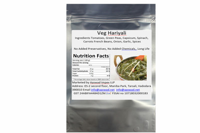 

aaswad Dehydrated Veg hariyali Pack of 5. 60 g