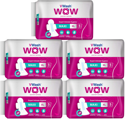 

V Wash Wow Maxi Sanitary Pad(Pack of 25)
