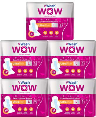 

V Wash Wow Ultrathin Sanitary Pad(Pack of 25)