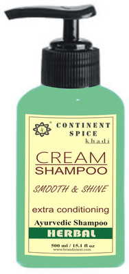 

Continent Spice Khadi Herbal Smooth & Shine Extra Conditioning Cream Shampoo/Cleanser - CS682005(500 ml)
