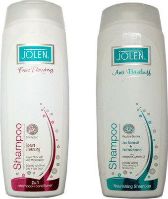 

Jolen TEXTURE ENCHANCING 2 IN 1 SHAMPOO WITH CONDITIONER +ANTI DANDRUFF & HAIR NOURISHING SHAMPOO(350 ml)