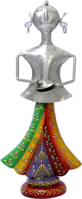 

EMGEE INC Decorative Showpiece - 33 cm(Iron, Silver, Multicolor)