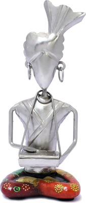 

EMGEE INC Decorative Showpiece - 23 cm(Iron, Silver, Multicolor)