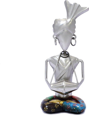 

EMGEE INC Decorative Showpiece - 23 cm(Iron, Silver, Multicolor)