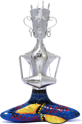 

EMGEE INC Decorative Showpiece - 30 cm(Iron, Silver, Multicolor)
