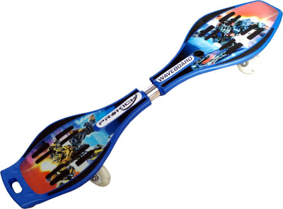 

Prokick Beginner Graphics Waveboard with Lightning Wheels - Blue 8 inch x 31 inch Skateboard(Blue, Pack of 1)
