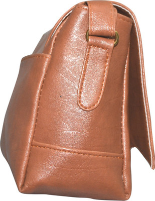 

Indian Blu Women Brown PU Sling Bag