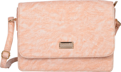 

aaimfa Women Casual Pink PU Sling Bag