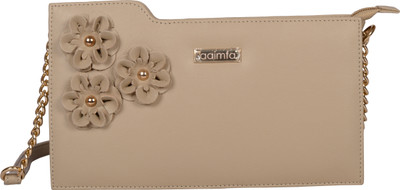

aaimfa Women Casual Beige PU Sling Bag