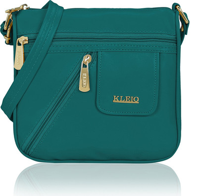 

Kleio Women Formal, Casual Green PU Sling Bag