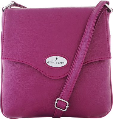 

Fantosy Women Casual Purple Leatherette Sling Bag