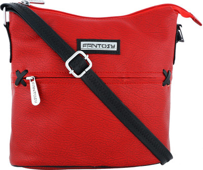 

Fantosy Women Casual Maroon PU Sling Bag