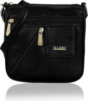 

Kleio Women Formal, Casual Black, Red PU Sling Bag