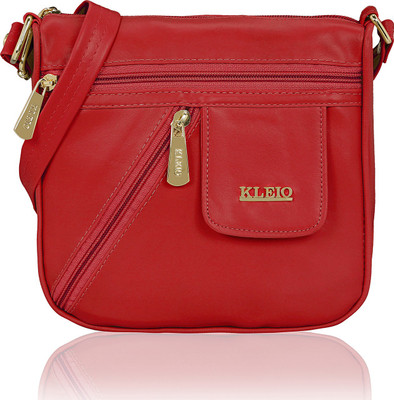 

Kleio Women Formal, Casual Red PU Sling Bag