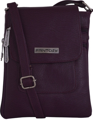 

Fantosy Women Casual Purple PU Sling Bag
