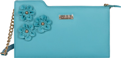 

aaimfa Women Casual Blue PU Sling Bag