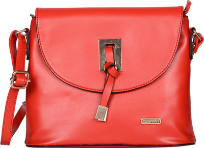 

aaimfa Women Casual Red PU Sling Bag