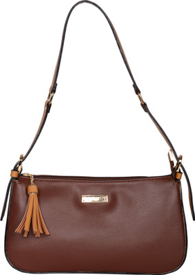 

aaimfa Women Casual Brown PU Sling Bag