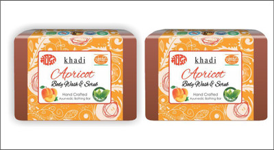

KHADI MEGHDOOT AYURVEDIC APRICOT BODY WASH 125 GM PACK OF 2(250 g, Pack of 2)
