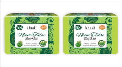 

KHADI MEGHDOOT AYURVEDIC NEEM TULSI BODY WASH 125 GM PACK OF 2(250 g, Pack of 2)