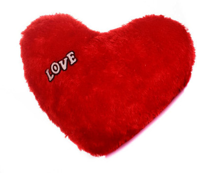 

Fun & Joy Silk Red Fur Baby Pillows ( Heart Shape ) - 38 cm(Red)