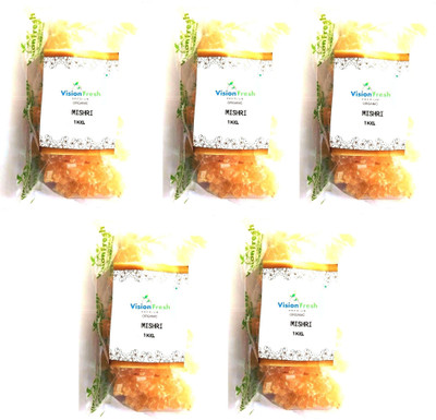 

Vision Fresh Organic Mishri (Sugar Candy) - 5 Kg - Pack of 5 (1 Kg Each) Sugar(5 kg)