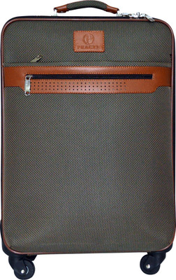 

PRAGEE EXCLUSIVE KHAKHI COLOUR FABRIC SUITCASE ( CABIN CARRY ) Cabin Luggage -  inch(Khaki