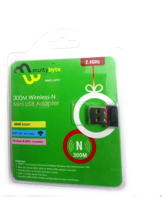 

multybyte nano USB Adapter(Black)