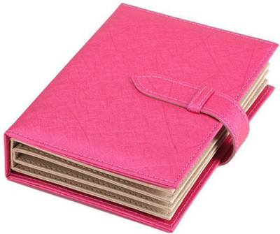 SYGA PU Leather Earing Jewellery Organizer Holder Display Portable Book (Dark Pink) Jewellery Organizer Holder Vanity Box(Dark Pink)