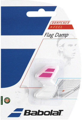 

Babolat FLAG DAMP X 2* Tennis Dampener (white pink)(White, Pink, Pack of 2)