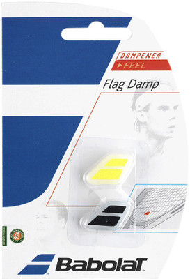 

Babolat FLAG DAMP X 2* Tennis Dampener (black yellow)(White, Pack of 2)
