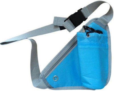 

Lemish Running Waist Bag Belt Water Bottle Holder Pouch Waist bag(Blue)