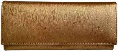 

LI LEANE Women Gold Artificial Leather Wallet(5 Card Slots)