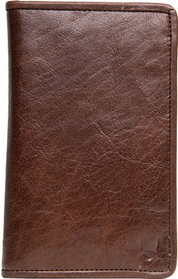 

Hidesign Men Brown Genuine Leather Document Holder(15 Card Slots), Brown 01