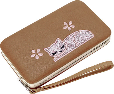 

Robustrion Women Brown Artificial Leather Wallet(7 Card Slots)