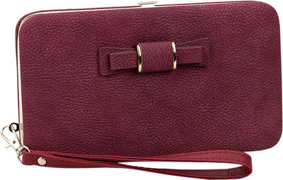 

Robustrion Women Purple Artificial Leather Wallet(7 Card Slots)