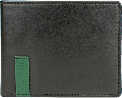 

Hidesign Men Black, Green Genuine Leather Wallet(4 Card Slots), Black mango green