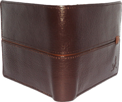 

SQUID BLUE Men Brown Genuine Leather Wallet(7 Card Slots)