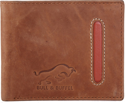 

BULL & BUFFEL Men Tan Genuine Leather Wallet(6 Card Slots), Tan-01