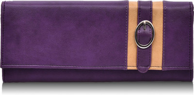 

Fantosy Women Purple Artificial Leather Wallet(4 Card Slots)