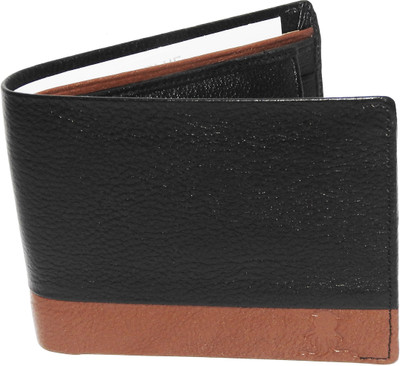 

SQUID BLUE Men Multicolor Genuine Leather Wallet(5 Card Slots), Tan