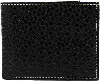 

Delma Boys Black Genuine Leather Wallet(10 Card Slots)