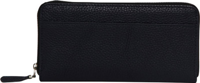 

Leatherworld Girls Blue Genuine Leather Wallet(8 Card Slots), Dark blue
