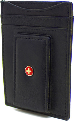 

Delma Men Black Genuine Leather Card Holder(4 Card Slots)