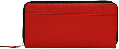 

Leather World Girls Red Genuine Leather Wallet(8 Card Slots)