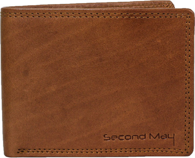 

Second May Men Tan Genuine Leather Wallet(7 Card Slots), Tan 2