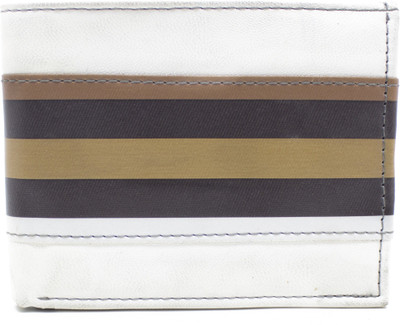 

Delma Boys White Genuine Leather Wallet(10 Card Slots)