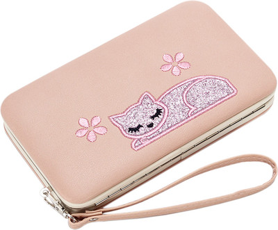 

Robustrion Women Orange Artificial Leather Wallet(7 Card Slots), Peach