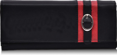 

Fantosy Women Black Artificial Leather Wallet(4 Card Slots)